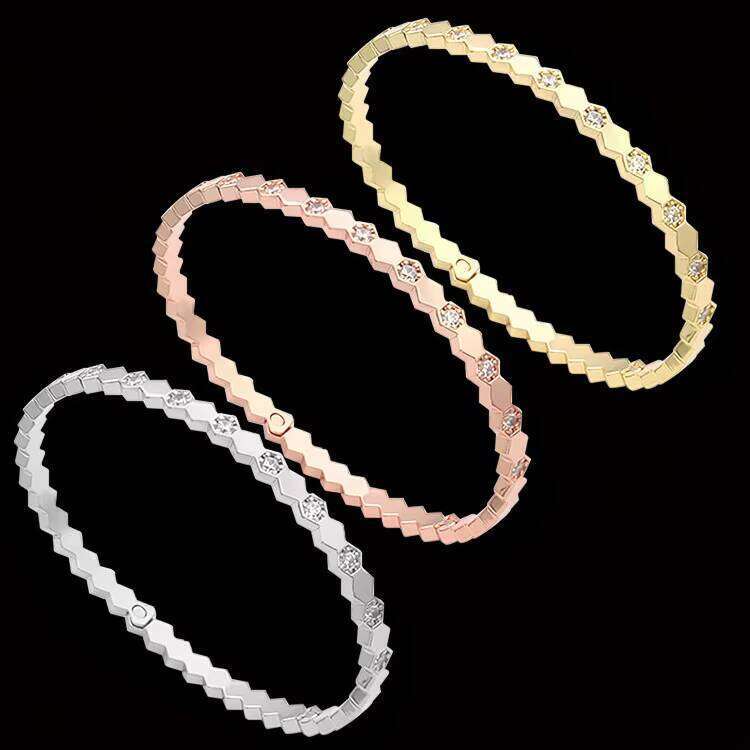 Yakin Jewelry Wholesale Hexagonal Diamond Copper Women's Fine Gear Bracelet