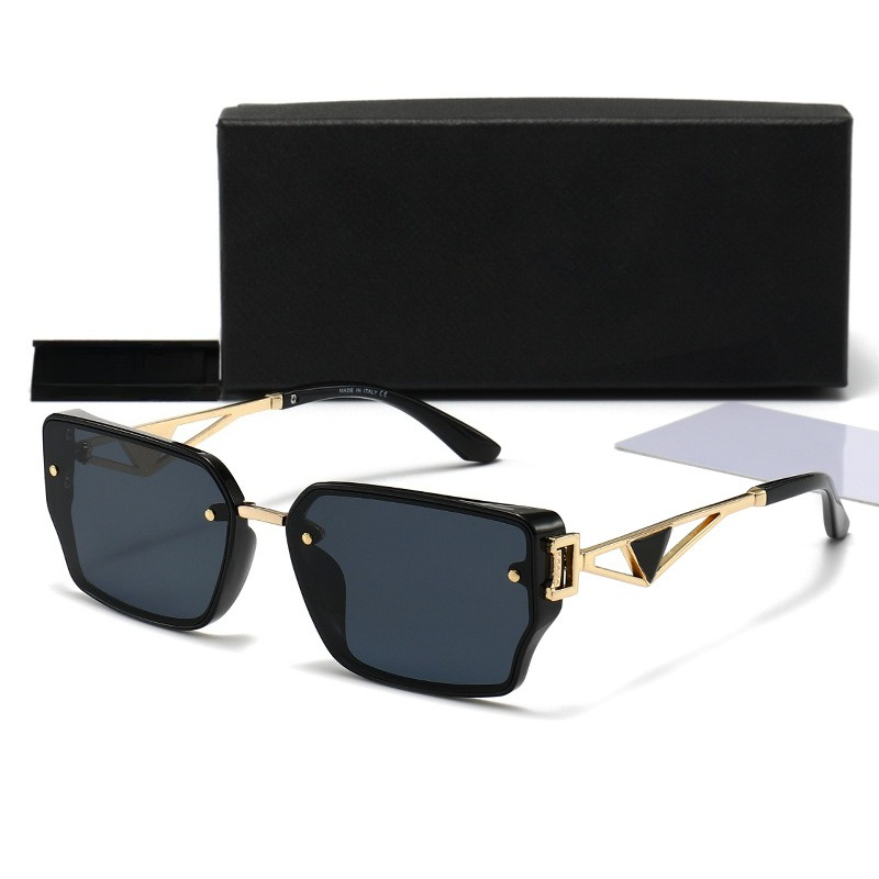 Designer Sunglasses Women Square Sunglasses for Men Women Luxury Polarized UV400 Protection Fashion Full Frame Metal Sun Glasses for Outdoor Driving Trave