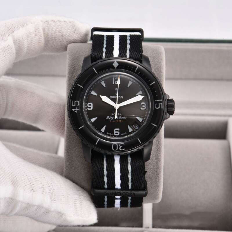 Blancpaine swach 2026 10A Mens Designer Rubber Strap Luxury Man Woman Top Chronograph Quartz Automatic Blanpain Watch Box luxury watch designer watch