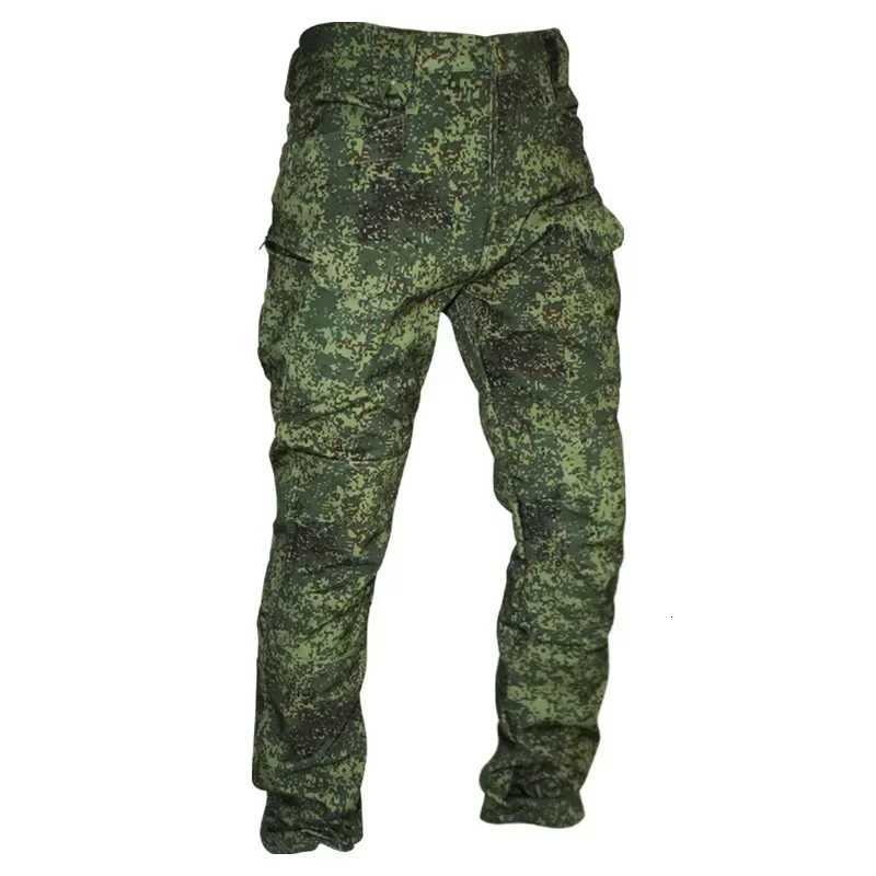 Navy Blue Soft Shell Outdoors Jacket Men Waterproof Army Tactical Jacket Coat Winter Warm Fleece Hooded Windbreaker And Pants J260608 - view 6