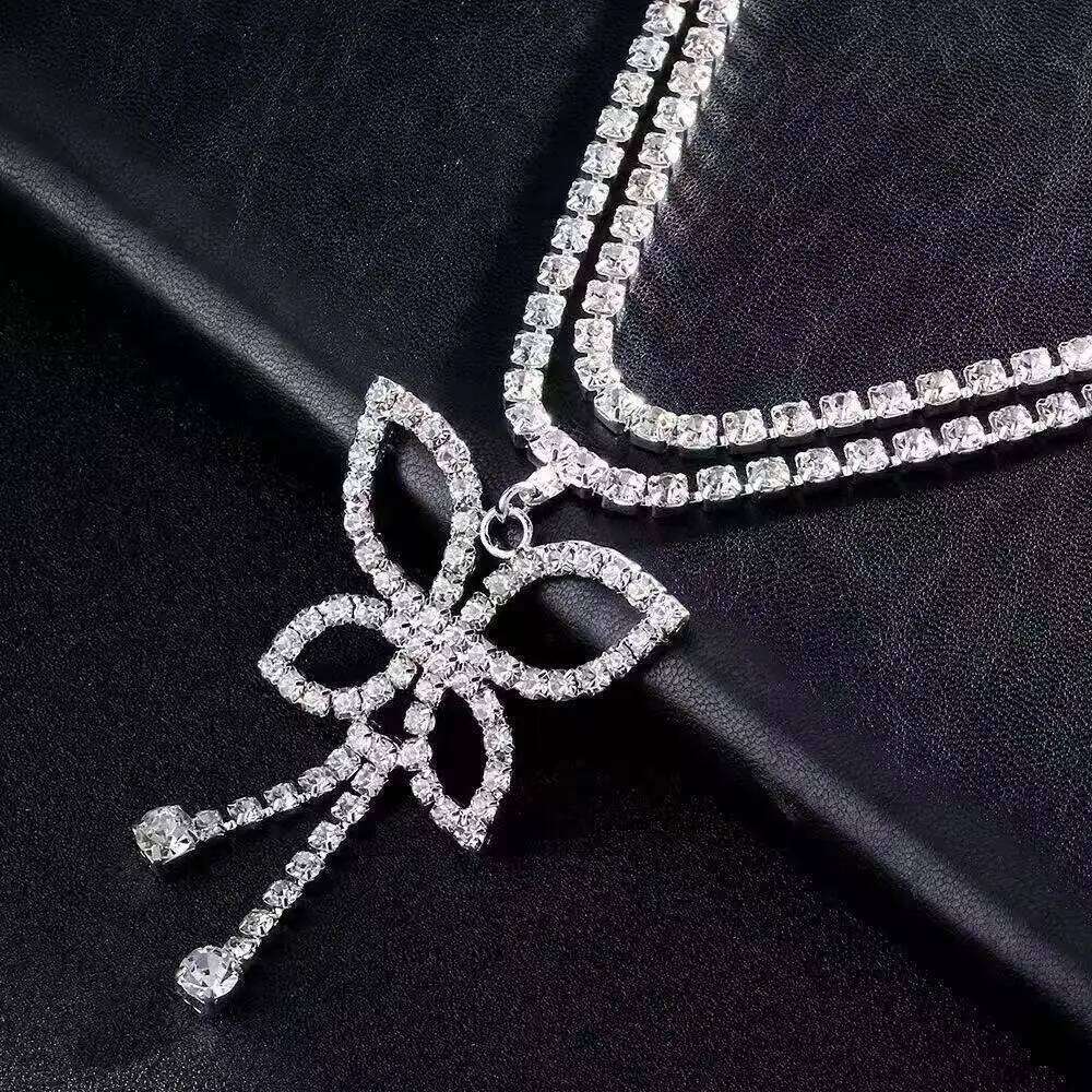 Luxury Rhinestone Double Water Drop Waist Chains Jewelry For Women Crystal Belly Chain Body Decoration Accessory - view 4