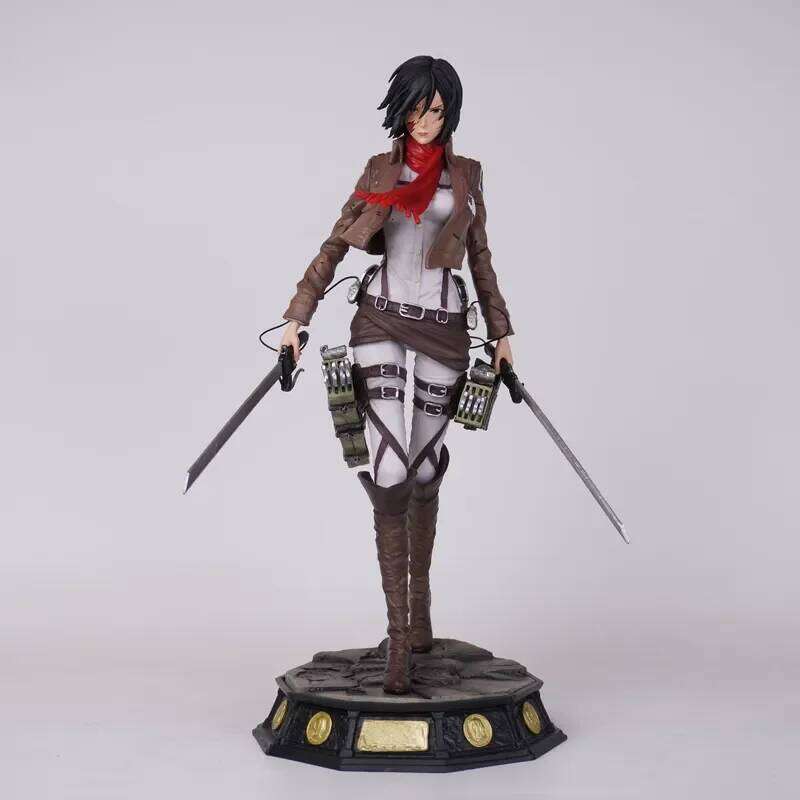 New 30cm Attack On Titan Mikasa Action Figure Collectible Statue Desktop Decoration Anime Model Trendy Toy Gift For Collectors J260609 - view 3