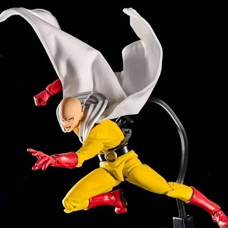 Amazing Yamaguchi Revoltech Saitama Action Figure ONE PUNCH-MAN PVC Statue by KAIYODO Anime Model Collectible Gift J260609 - view 5