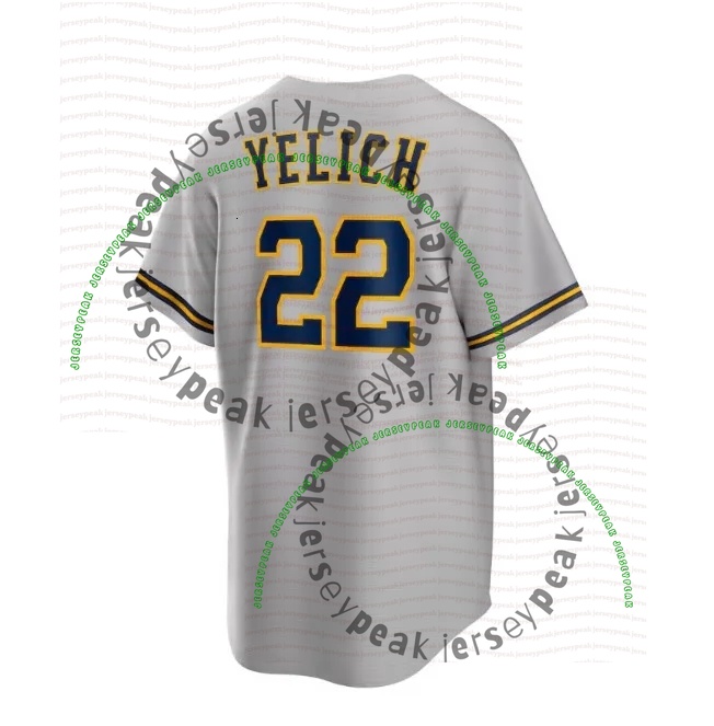 Milwaukees Brewers jersey William Contreras Christian Yelich Jackson Chourio Misiorowski Jake Bauers Sal Frelick Abner Uribe Robin Yount 2026 Baseball
