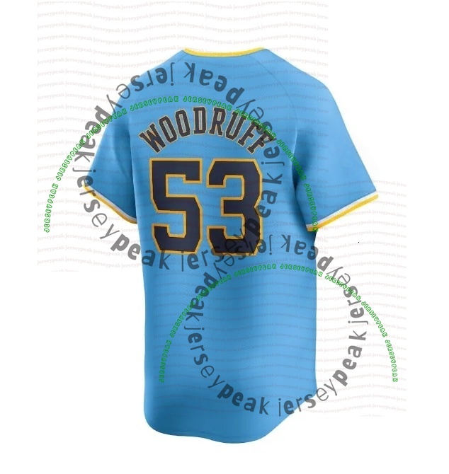 Milwaukees Brewers jersey William Contreras Christian Yelich Jackson Chourio Misiorowski Jake Bauers Sal Frelick Abner Uribe Robin Yount 2026 Baseball