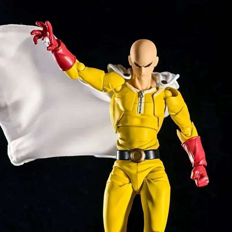 Amazing Yamaguchi Revoltech Saitama Action Figure ONE PUNCH-MAN PVC Statue by KAIYODO Anime Model Collectible Gift J260609 - view 4