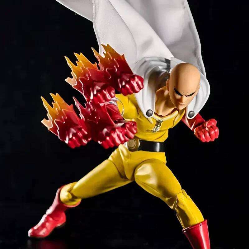 Amazing Yamaguchi Revoltech Saitama Action Figure ONE PUNCH-MAN PVC Statue by KAIYODO Anime Model Collectible Gift J260609 - view 7