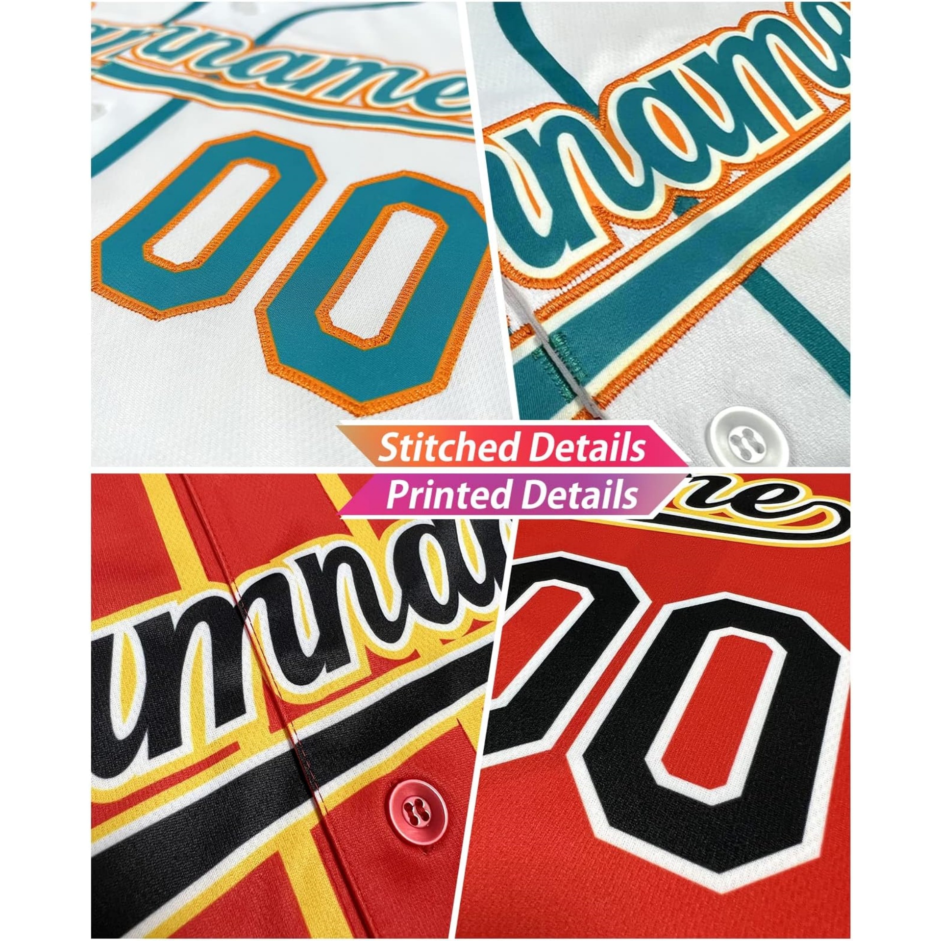 Custom Baseball Jersey Button Down Short Sleeve Shirts Personalized Stitched Name Number for Adult/Youth