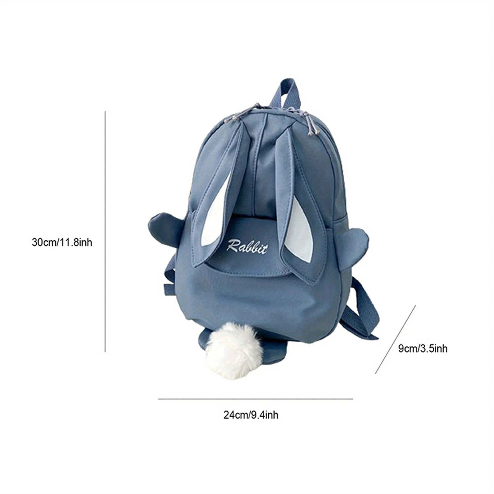 Girl Rabbit Ear Backpack Casual Schoolbag Waterproof Large Capacity School Smooth Zipper Solid Teens Travel and Gifts y260615 - view 7