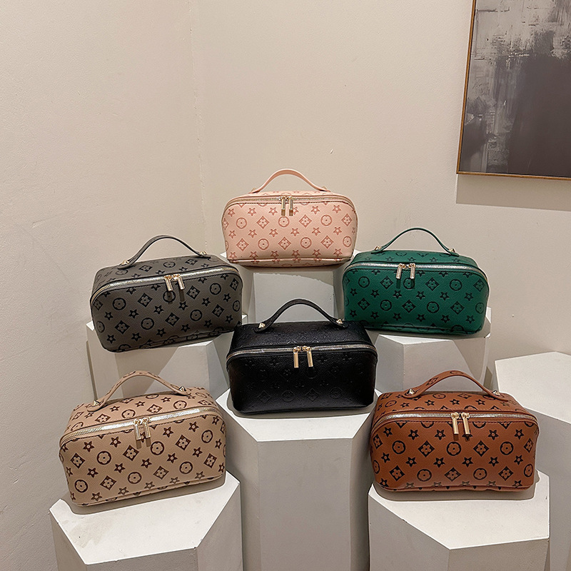 Designer Bag Wholesale PU Pillow New Style Makeup for Women, Portable Cosmetic Storage Bag, Large Capacity Travel Toiletry Bag - view 5