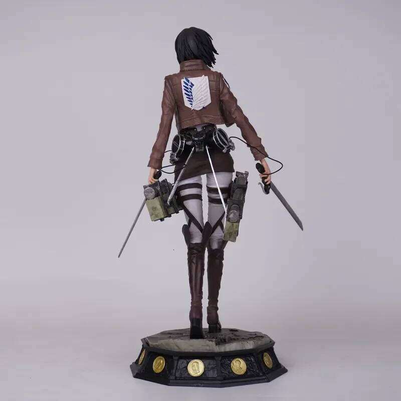 New 30cm Attack On Titan Mikasa Action Figure Collectible Statue Desktop Decoration Anime Model Trendy Toy Gift For Collectors J260609 - view 4