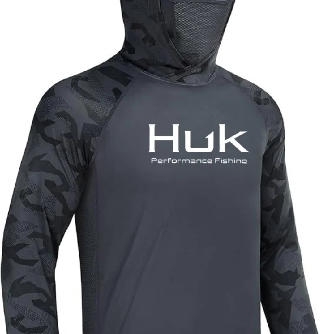 Fishing shirt Hooded sweatshirt for UV hoodie clothing Camiseta De Pesca mens hooded top black white yellow 260609 - view 3