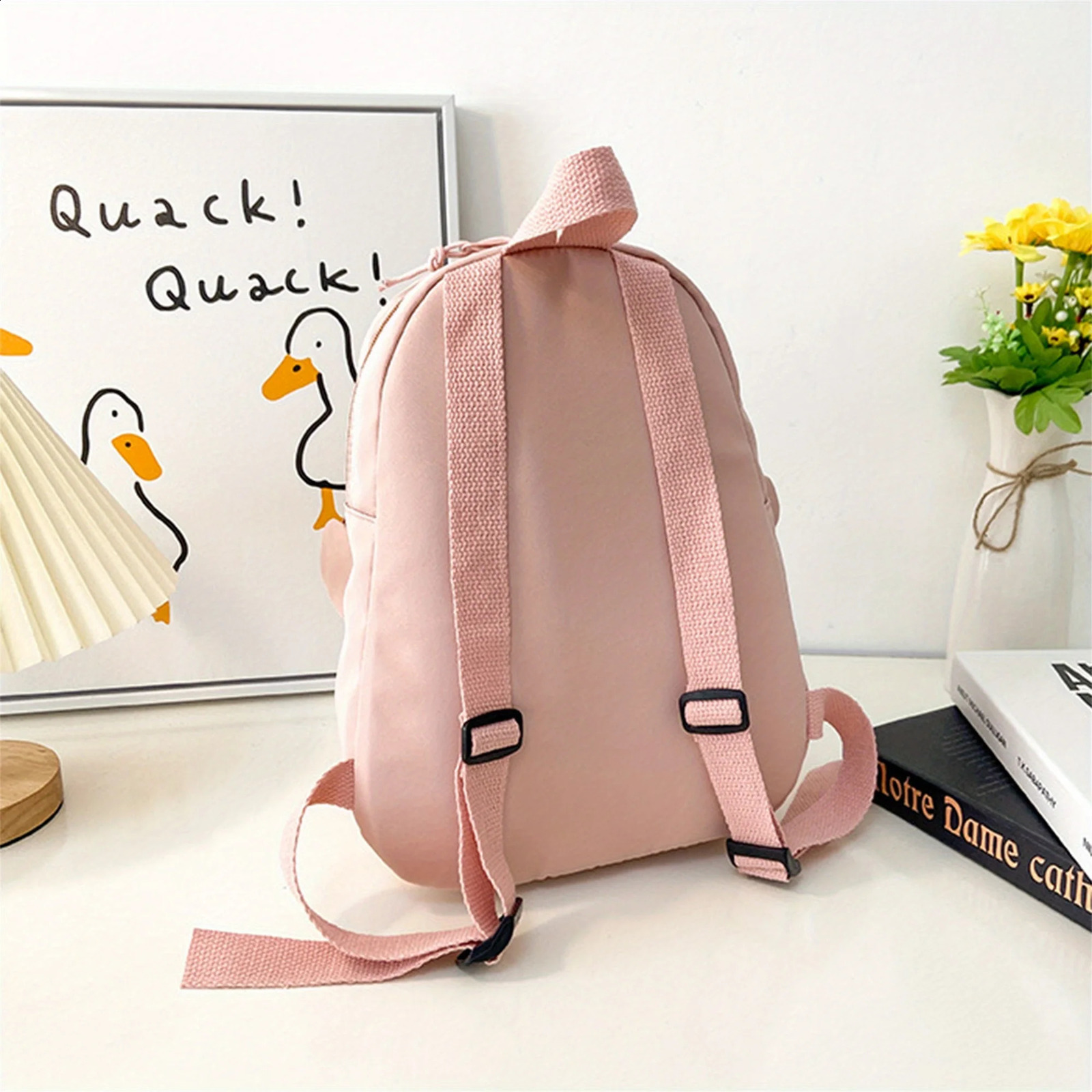 Girl Rabbit Ear Backpack Casual Schoolbag Waterproof Large Capacity School Smooth Zipper Solid Teens Travel and Gifts y260615 - view 5