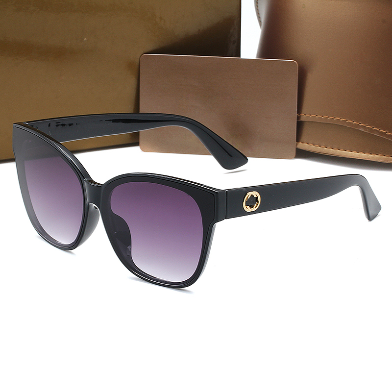2026 New Fashion Women Cateye Sun Glasses Multicolor Frame Blue Green Stripe Leg UV 400 G Letter Sunglasses UV Protection Outdoor Driving Beach Eyewea