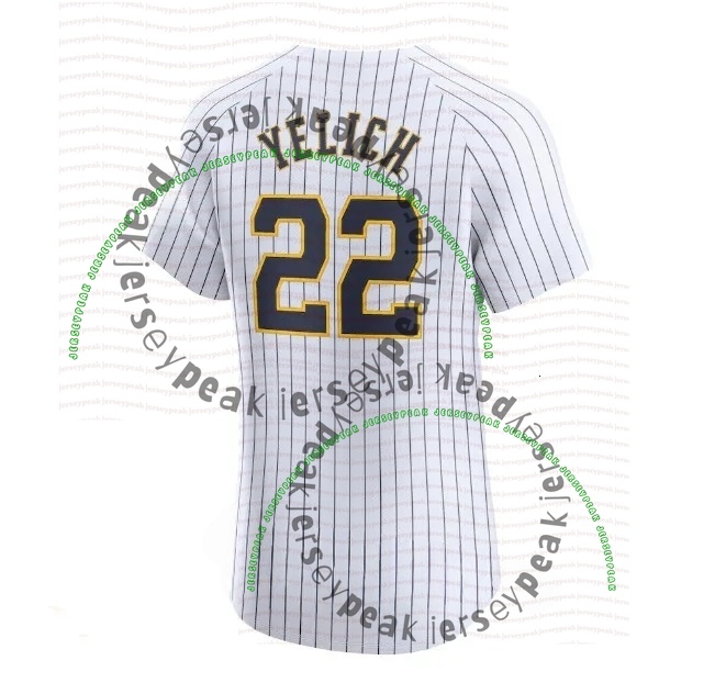 Milwaukees Brewers jersey William Contreras Christian Yelich Jackson Chourio Misiorowski Jake Bauers Sal Frelick Abner Uribe Robin Yount 2026 Baseball