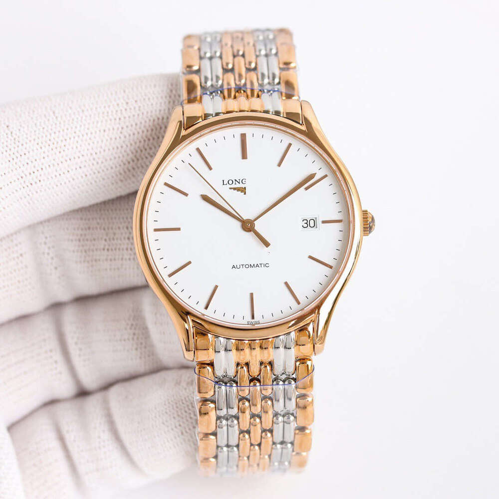 U1 Top AAA Luxury Watch Longinely Automatic Mechanical Movement Watches Moon Phase Complicated Men Bule Dial Genuine Leather Montre De Luxe Naviforce with box