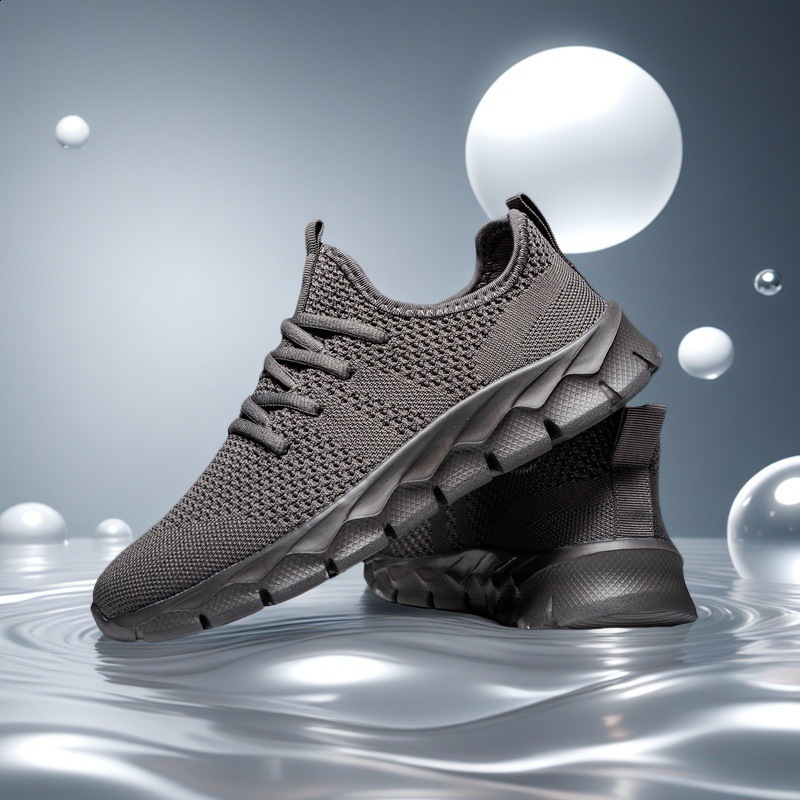 Men Casual Sport Shoes Light Sneakers White Outdoor Breathable Mesh Black Running Shoes Athletic Jogging Tennis Shoes 240708