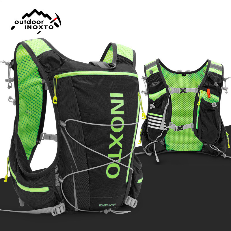 running hydrating vest backpack 8L cycling hiking marathon with 15L water bag 500ml bottle 240402