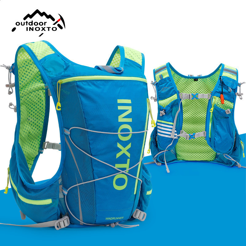 running hydrating vest backpack 8L cycling hiking marathon with 15L water bag 500ml bottle 240402