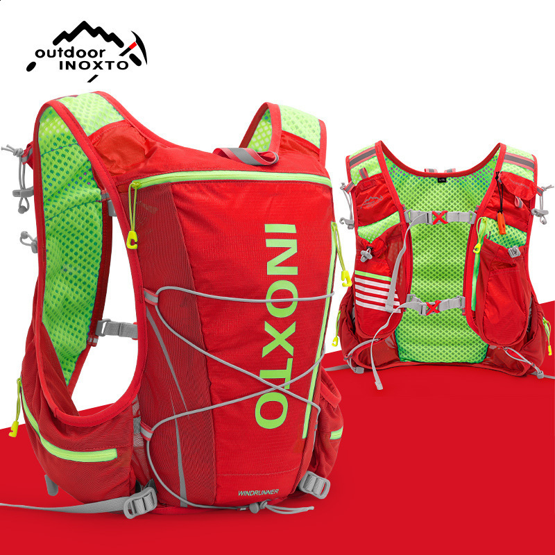 running hydrating vest backpack 8L cycling hiking marathon with 15L water bag 500ml bottle 240402