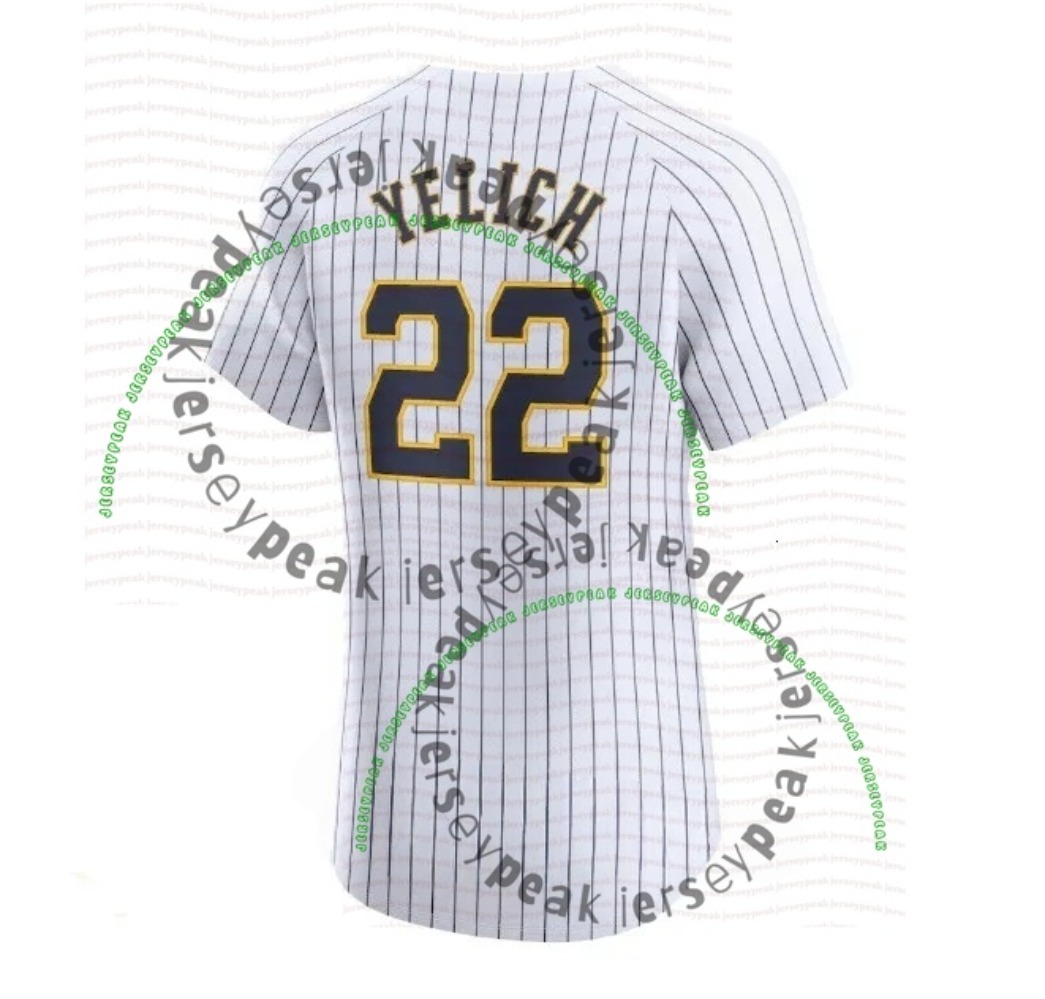 Milwaukees Brewer jersey William Contreras Christian Yelich Jackson Chourio Misiorowski Jake Bauers Sal Frelick Abner Uribe Robin Yount 2026 Baseball 