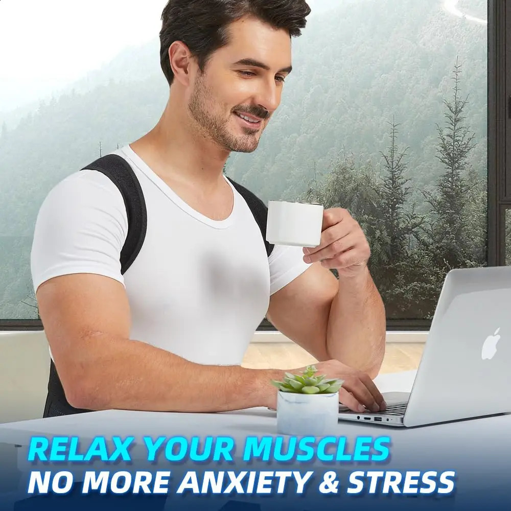 Back Brace Posture Corrector for Women and Men Shoulder Straightener Adjustable Full Back Support for Upper and Lower Back 260609 - view 5