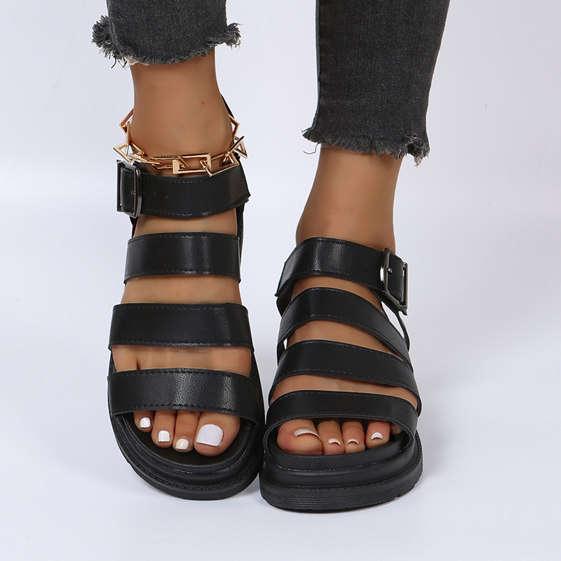 Designer sandal Thick soled slippers free Shipping Flat sandals Leisure beach shoes Wearing slippers outside hot