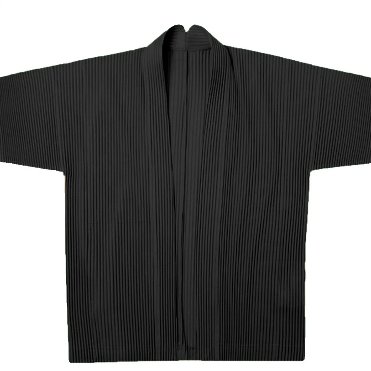 TOP QUALITY ISSEYS MIYAKES Pleated Half Sleeve Suit Dojo Summer Loose Large Size Short Jacket 260609 - view 4