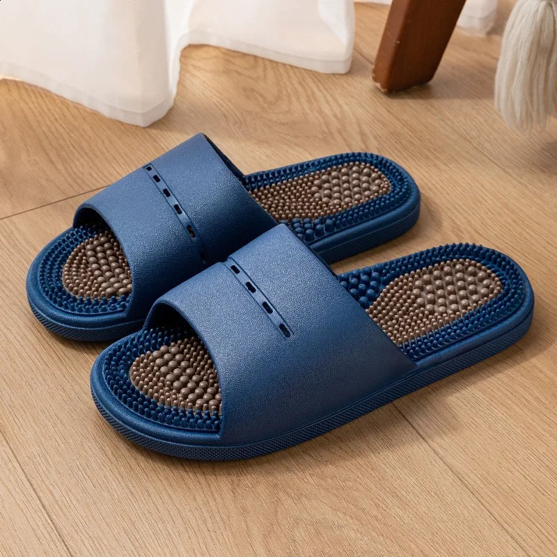 Massage Slippers Mens Summer Indoor Home Bathroom Bath Sole Acupoints Foot Therapy Non-slip Sandals Mens Men Slippers Shoes 260625 - view 3