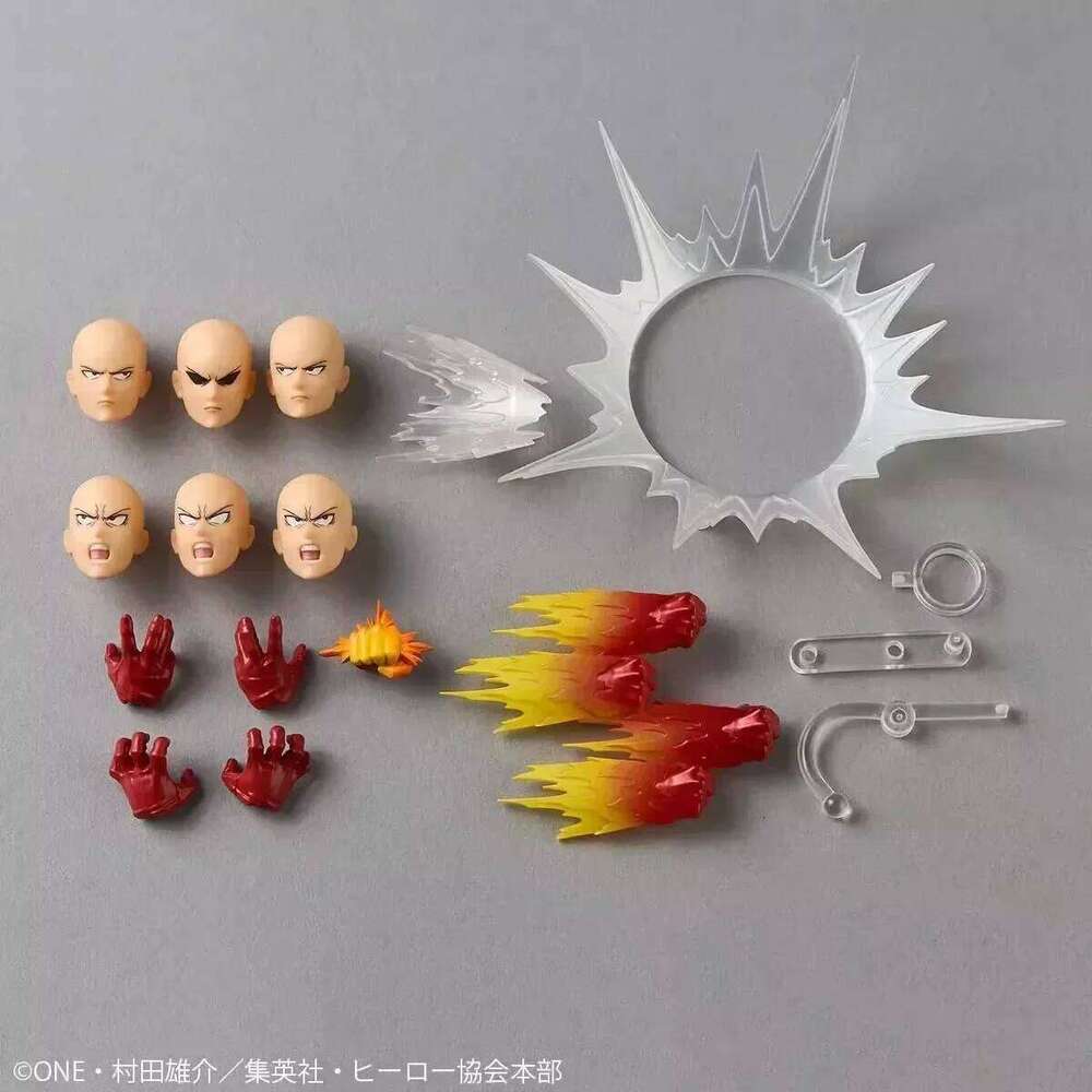 Amazing Yamaguchi Revoltech Saitama Action Figure ONE PUNCH-MAN PVC Statue by KAIYODO Anime Model Collectible Gift J260609 - view 3