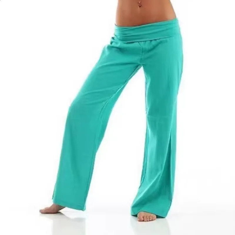 Style European and American Color Elastic Waist Elastic Versatile Orange Green Wide-leg Elastic Pants 260608 - view 5
