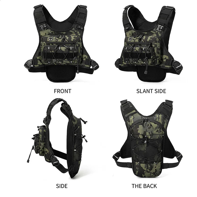 Running Chest Pack Hydration Vest For Cycling Hiking Bicycle Race Marathon Bag Men Women Sports Tactical Pouch Camping Backpack 260609BJ - view 6