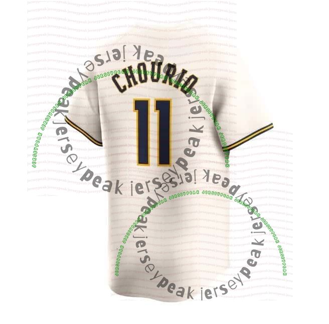Milwaukees Brewers jersey William Contreras Christian Yelich Jackson Chourio Misiorowski Jake Bauers Sal Frelick Abner Uribe Robin Yount 2026 Baseball