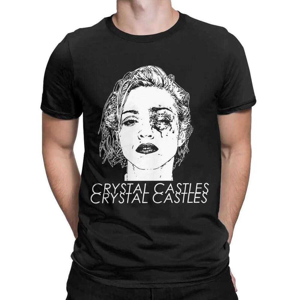 Men Crystal Castles T Shirt Cotton Tops Crazy Short Sleeve O Neck Tees Graphic Printed T-Shirt J260610 - view 3