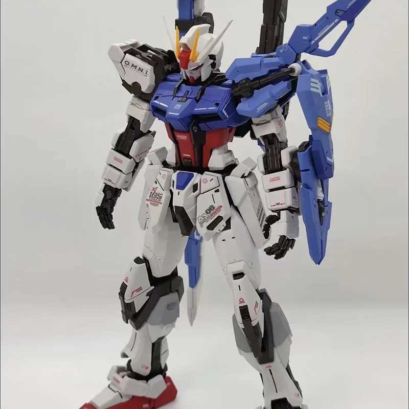 WUJI Model MG 1/100 GAT-X105+AQME-X02 Ryuutoko style Twin Sword Strike Assembly Model Kits Action Figure Robot Plastic Model L260610D1ZR - view 7
