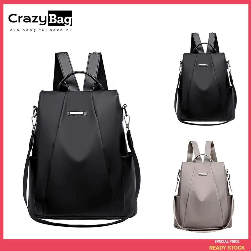 Antitheft backpack womens bag 2024 Korean version trendy fashion nylon canvas oxford cloth y260615 - view 3