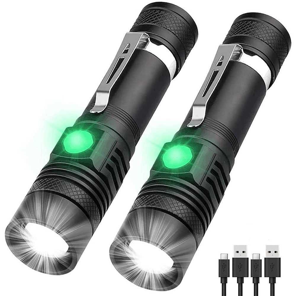 Strong light ultra-bright flashlight, outdoor rechargeable, long-range, small, mini, portable LED working lamp, household T6 X260610