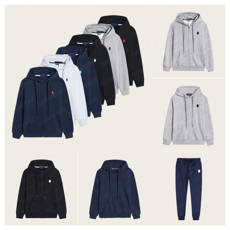 Polo hoodie high quality men designer hoody zip up hoodies for men sweatshirt classic sweater tech tracksuit leisure joggers brand pants out pullover trends hoddies
