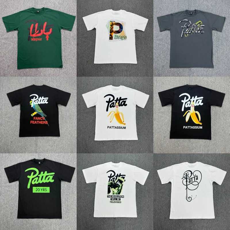 Classic Trend PATTA T-shirts Casual Round-neck Cotton Print Short-sleeve Tops Mens Loose Patta Tshirt C2601015 - view 4
