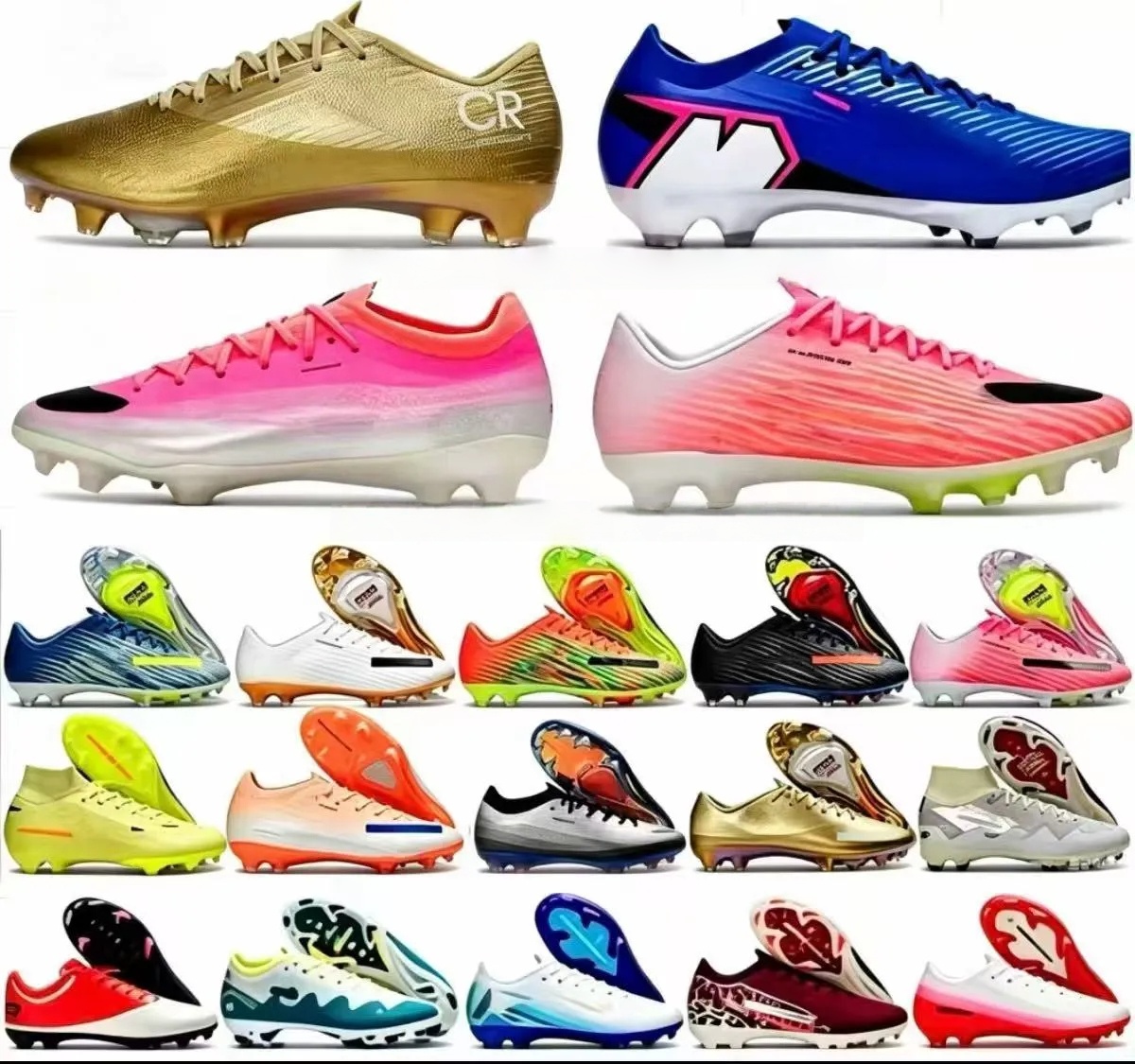 mens football boots mens designer trainers Designer Sport Shoes TOP Designer 17/16 Soccer Boot Boots Football Cleats Men BOOTS Soft Leather Pink Soccer size uk3.5 uk10