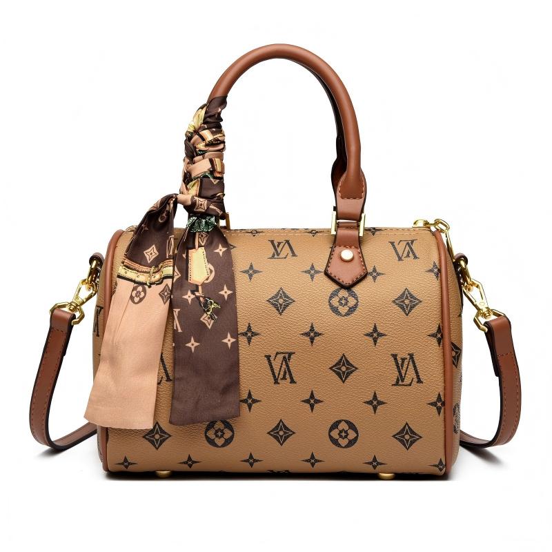Luxury OULAIMEIZI 2026 New Fashion Retro Letter Designer Boston Bag Temperament Trendy Shoulder Bags for Women