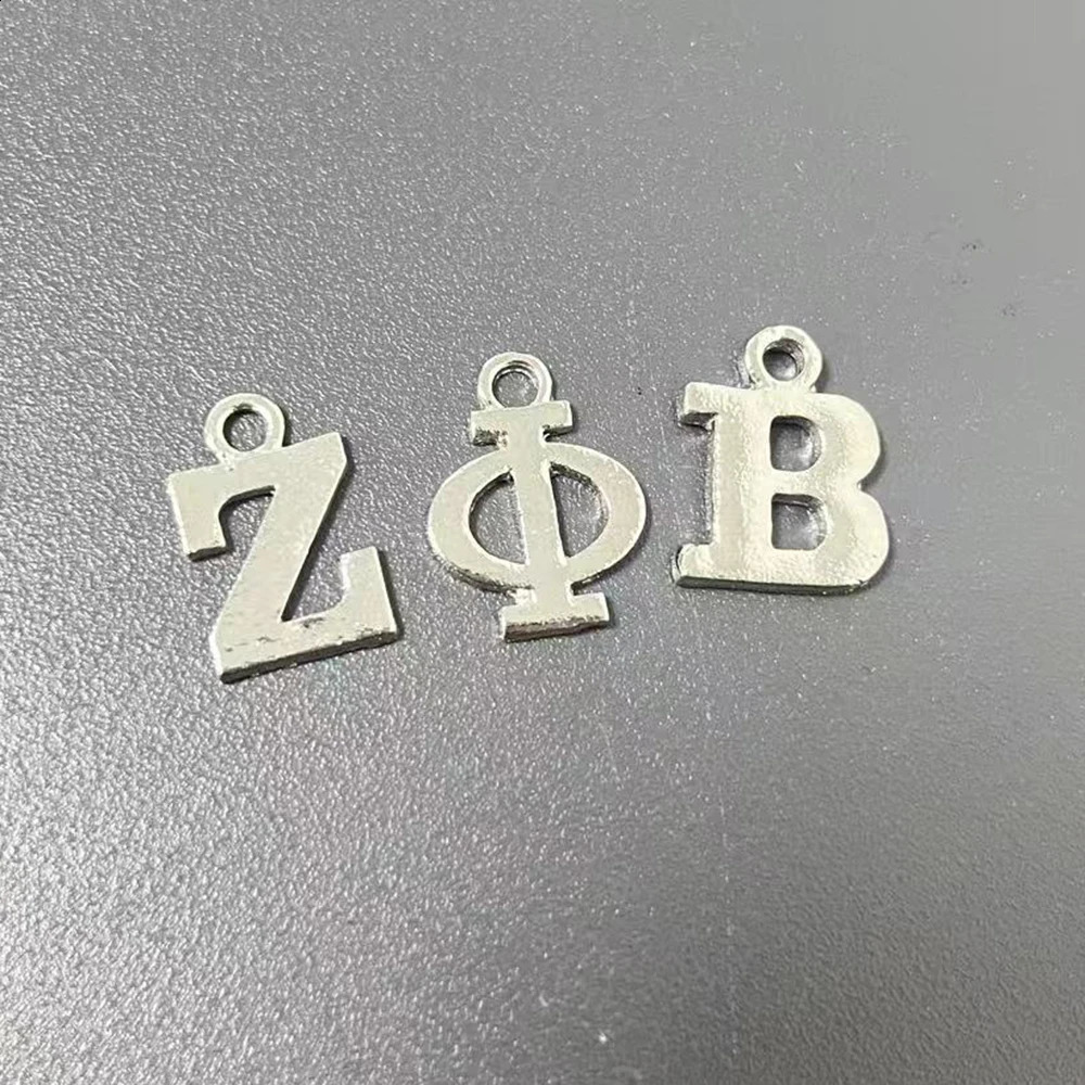 Personalized n custom pin wedding alloy Greek sorority fraternity Greek letters ZOB OES rhinestone pearl sorority broo 260609 - view 7