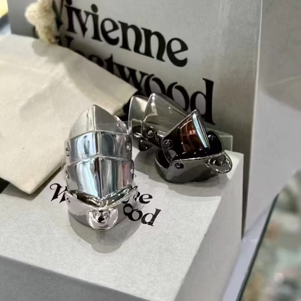 High end designer armor ring, Queen Dowager Saturn, antique emblem armor, women's joint ring wholesale