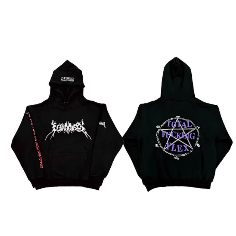 Men's Hoodies 2026 OsamaSon FlexMusix Total FLEXXX FANTASIES Hoodie Print Cotton Hooded Sweatshirt High-quality Cotton Hip-hop Youth StreetWash T