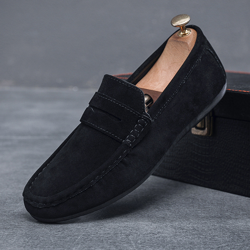 Designer Shoes 2026 Men's Round Toe Loafers, Slip-On Driving Shoes, Soft Sole Casual Leather Moccasins for Daily Wear - view 3