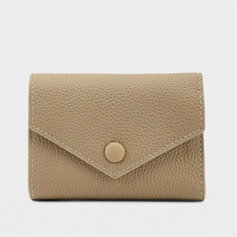 New Tri-Fold Wallet - Faux Snake Print & Leather Patchwork with Metal Snap for Women's Daily & Business Use 35428