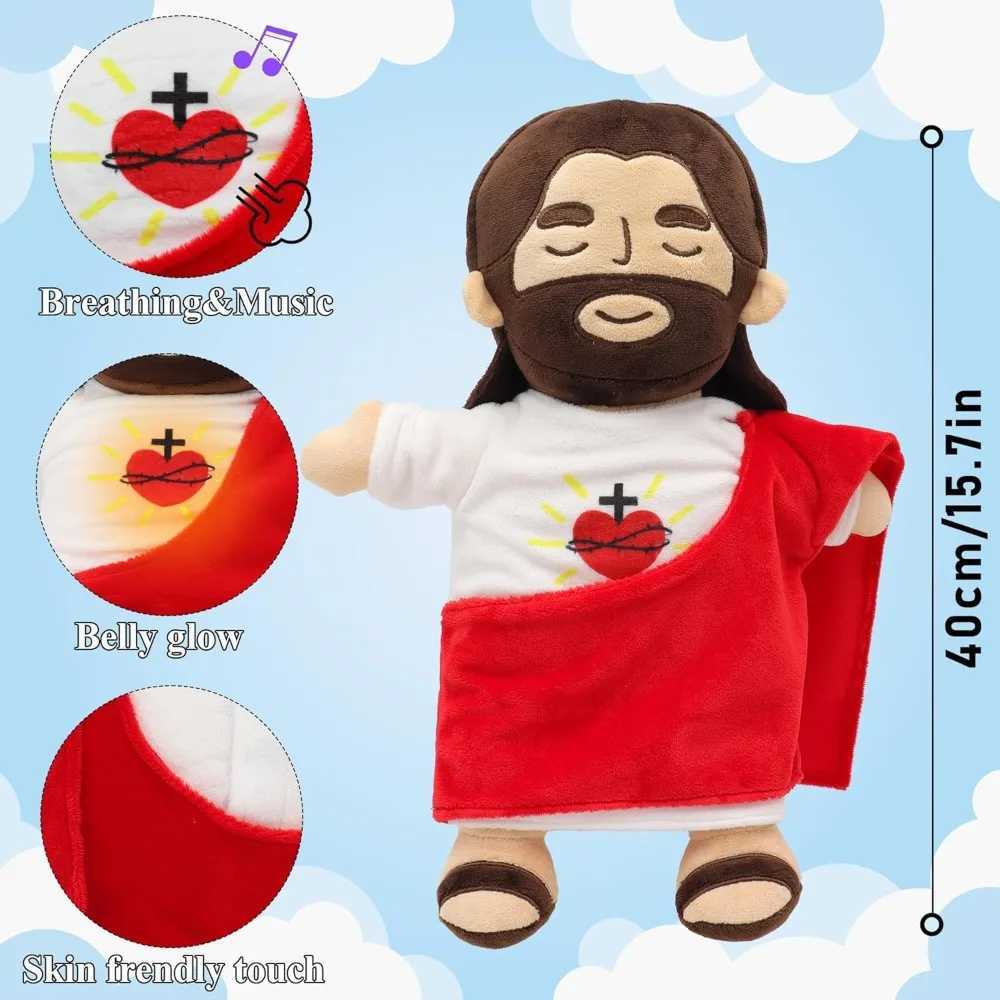 Yelakey Peluche GesÃ¹ Calma Respiro Sacro Cuore Morbido 4 ModalitÃ Respiro Bamb…