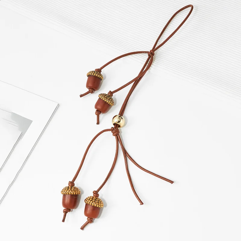 Acorn Tomato String Bag Charm Exquisite Lavender Pendant Woman All-match Cute Backpack Pendant Bag Accessories 260609 - view 6