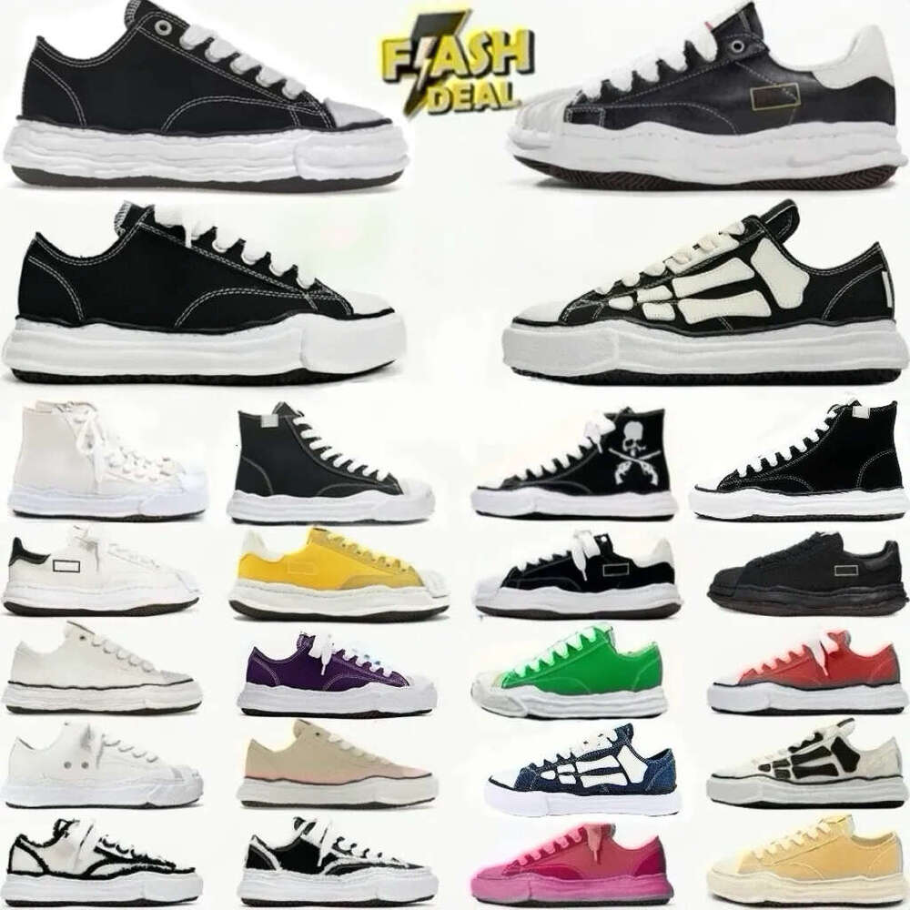 Designer shoes Mens Womens Dissolved Shoes thick soled Casual shoes Black and White OG Canvas Shoes Luxury Outdoors tennis espadrille Shoes Size 36-46