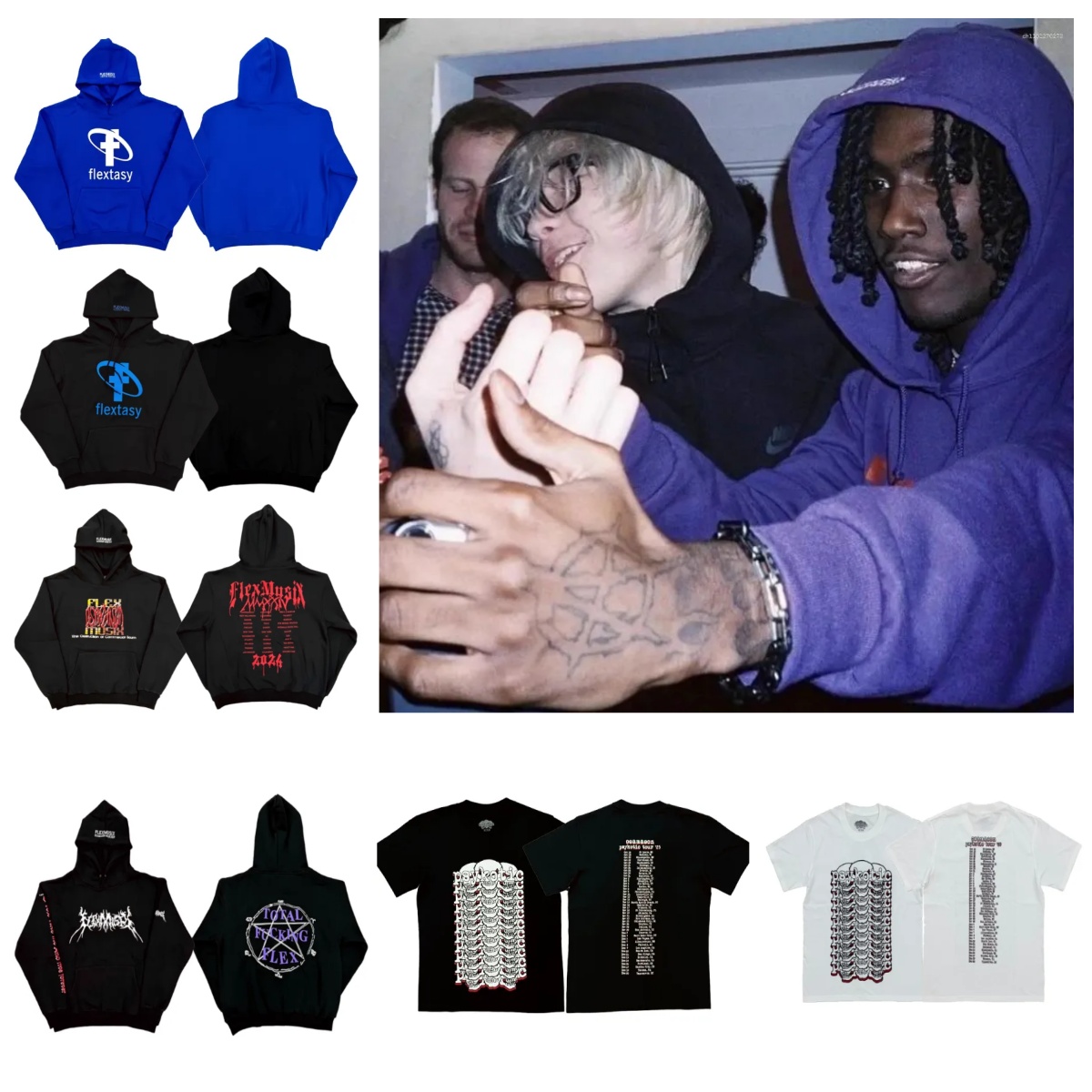 Men's Hoodies 2026 OsamaSon FlexMusix Total FLEXXX FANTASIES Hoodie Print Cotton Hooded Sweatshirt High-quality Cotton Hip-hop Youth StreetWash T